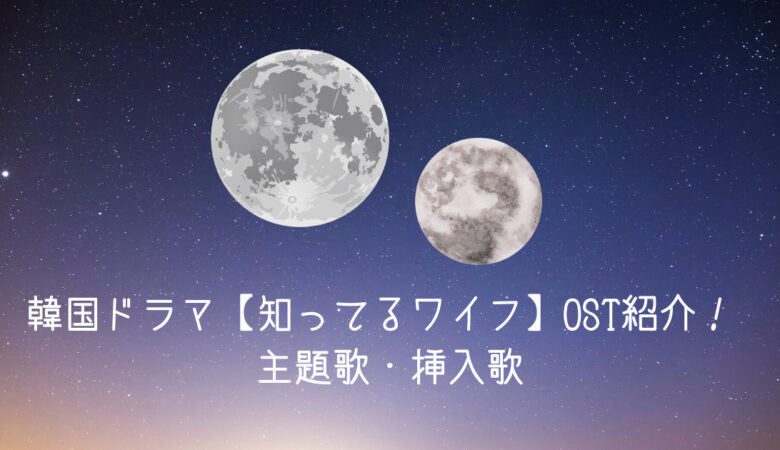 韓国ドラマ【知ってるワイフ】OST紹介！ 主題歌・挿入歌